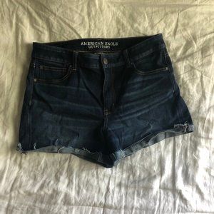 American Eagle Hi-Rise Shortie Denim Shorts